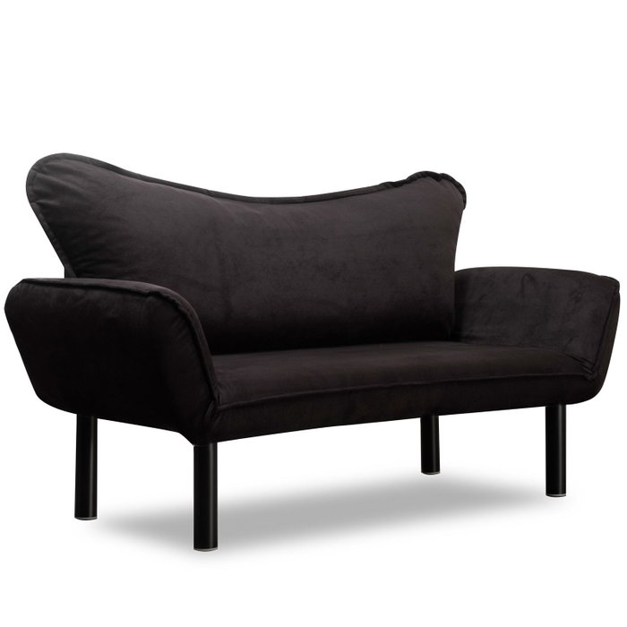Atelier Del Sofa Chatto - Sofá-Cama de 2 Plazas Negro